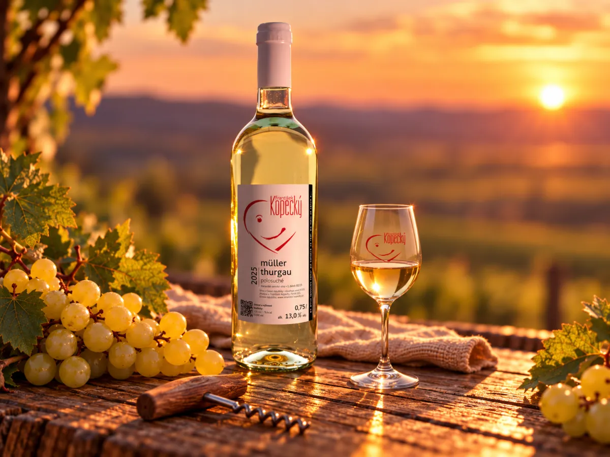 Láhev vína Müller Thurgau 2025